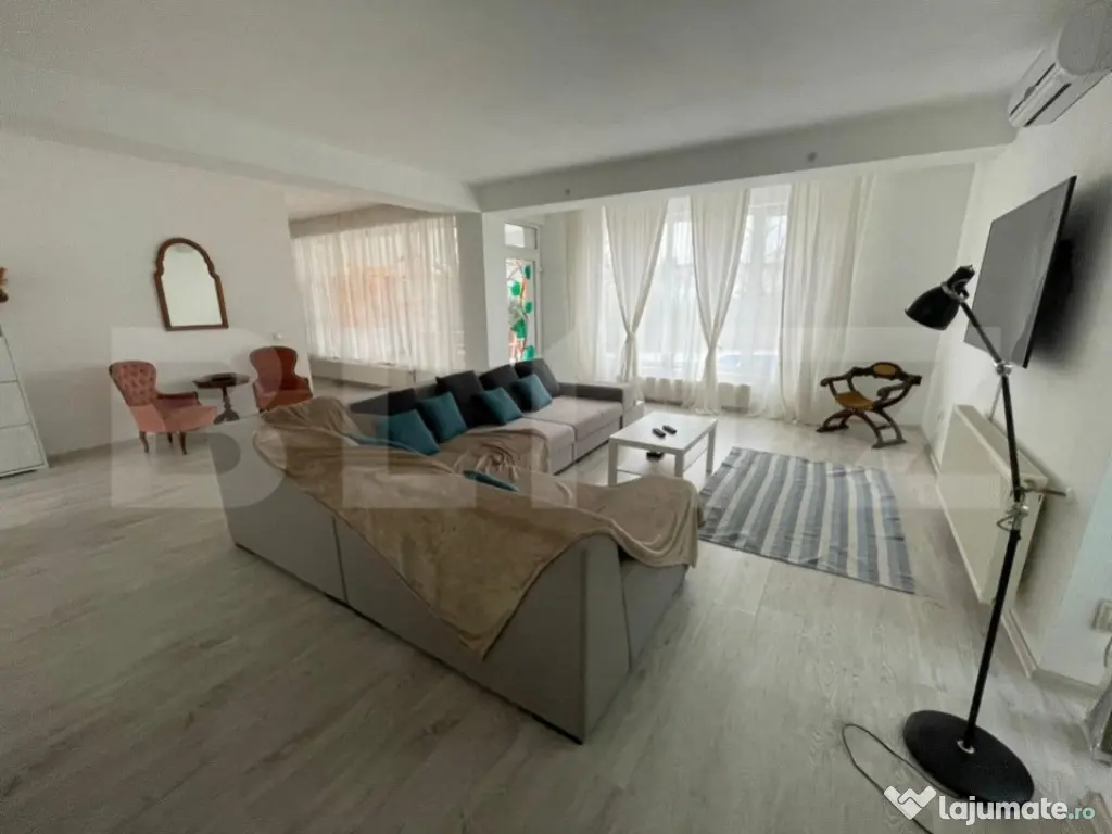 Apartament 3 camere 160mp+curte 300mp, AC, centrala termica,