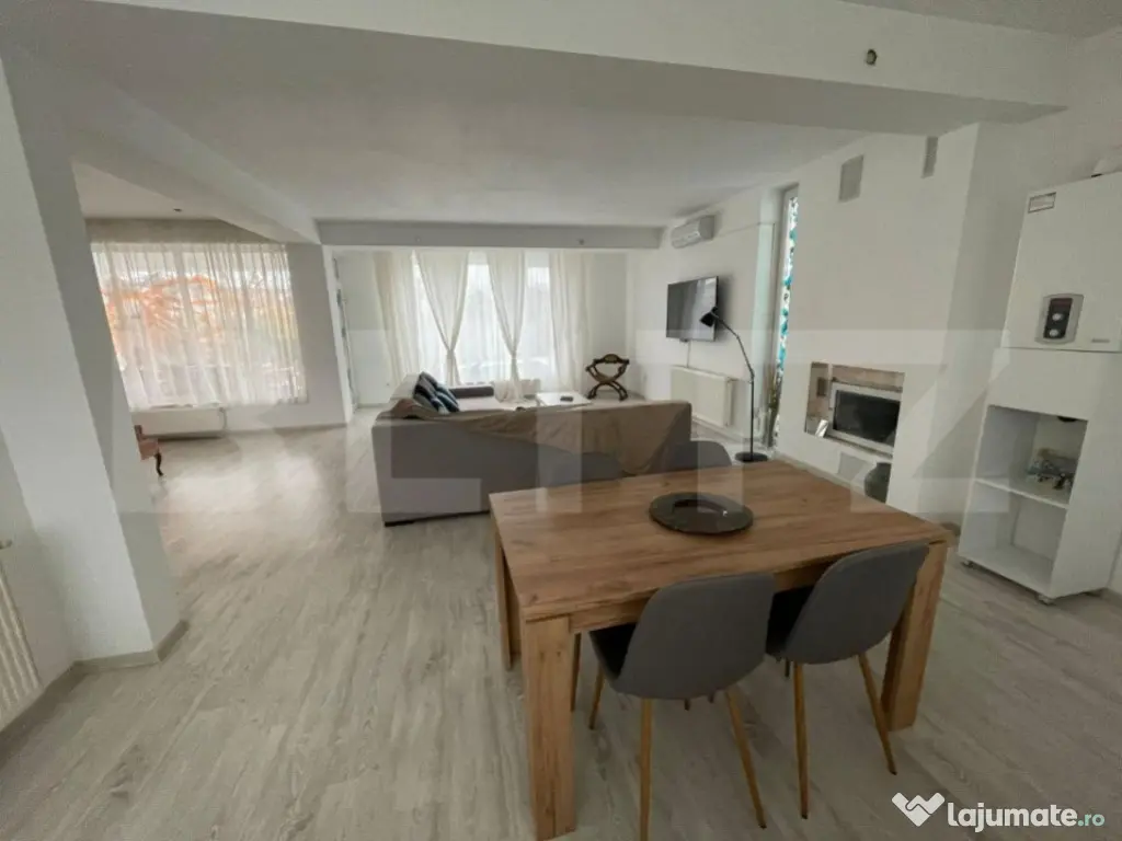 Apartament 3 camere 160mp+curte 300mp, AC, centrala termica,