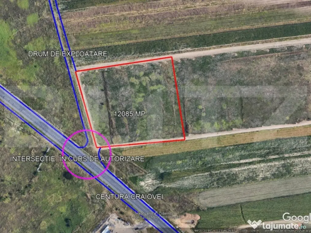 Teren intravilan 12000 mp, Centura Nord