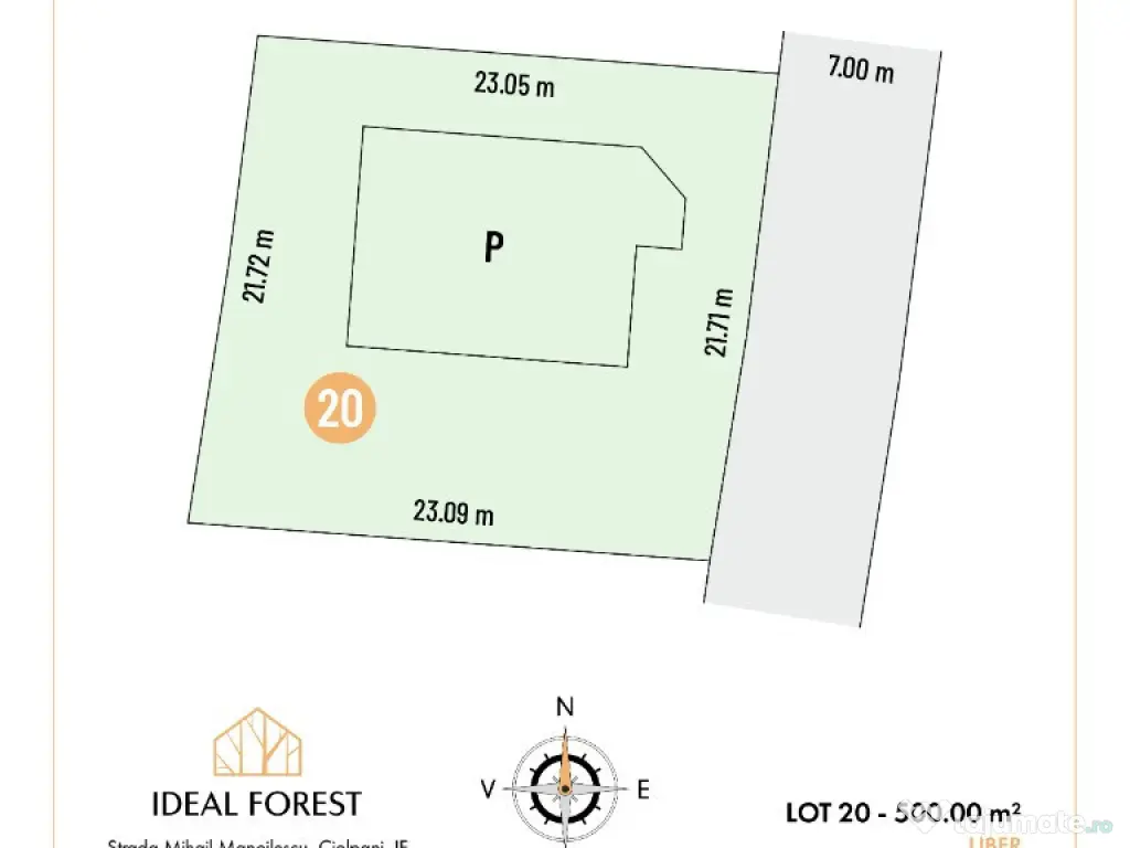 Teren de vanzare,cu autorizatie si proiect casa -parter PADUREA SNAGOV 
