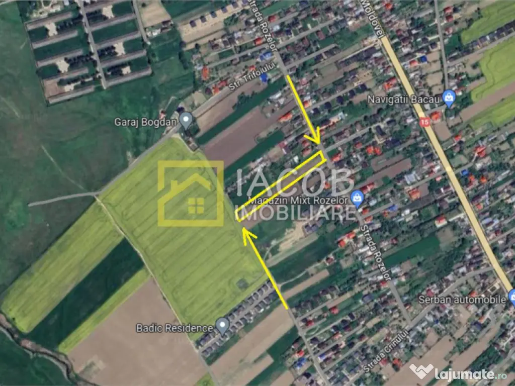 Teren intravilan Lilieci, Hemeius, Bacau