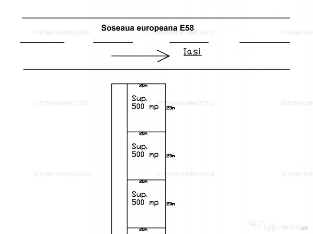 Teren la Strada EUROPEANA , CU TOATE UTILITATILE parcele de