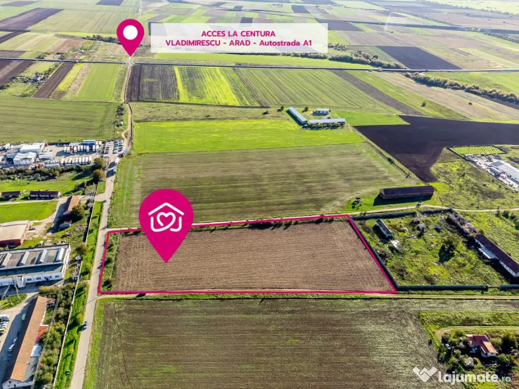 Teren de case în Sânnicolau Mic la 25 eur/mp 