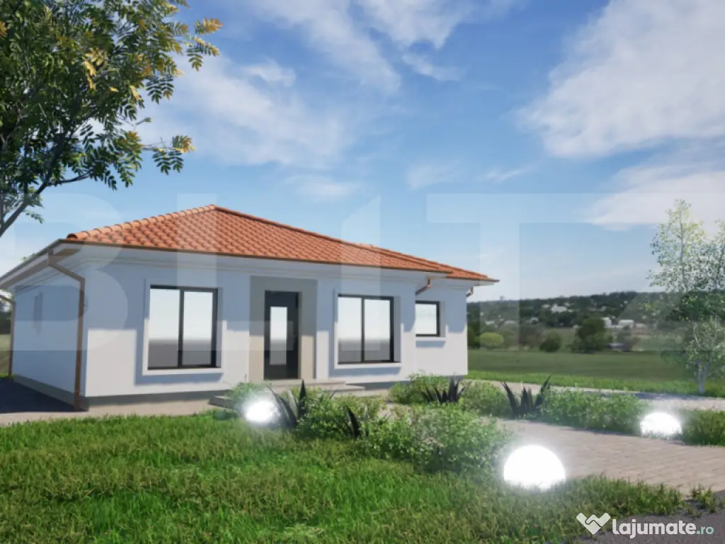 Casa individuala cu 4 camere in stil mediteranean,353 mp ter