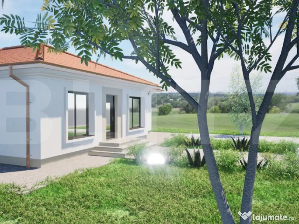 Casa individuala cu 4 camere in stil mediteranean,353 mp ter