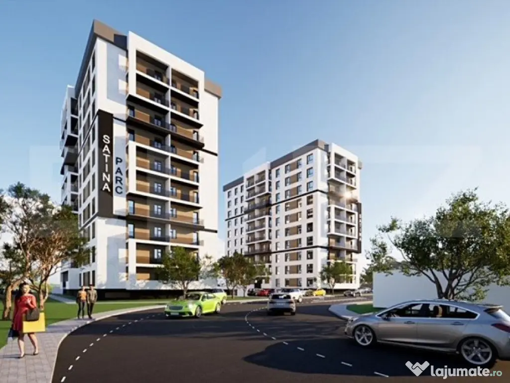 Comision 0% la cumparator! Apartament 2 camere, 63 mp, Satin 