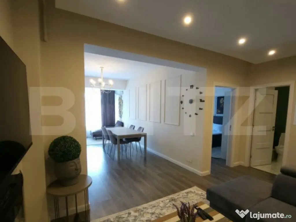Apartament 2 camere, 54 mp, lux, finisat! Zona Teilor