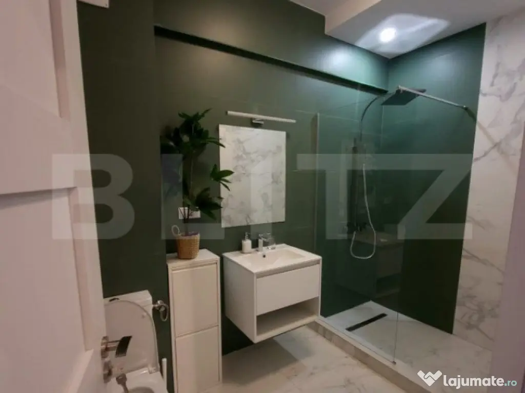 Apartament 2 camere, 54 mp, lux, finisat! Zona Teilor