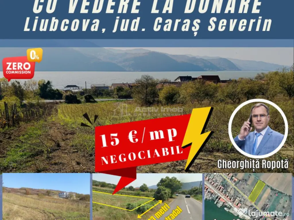 Teren Intravilan langa Dunare! Disponibil la 15 Euro/mp 