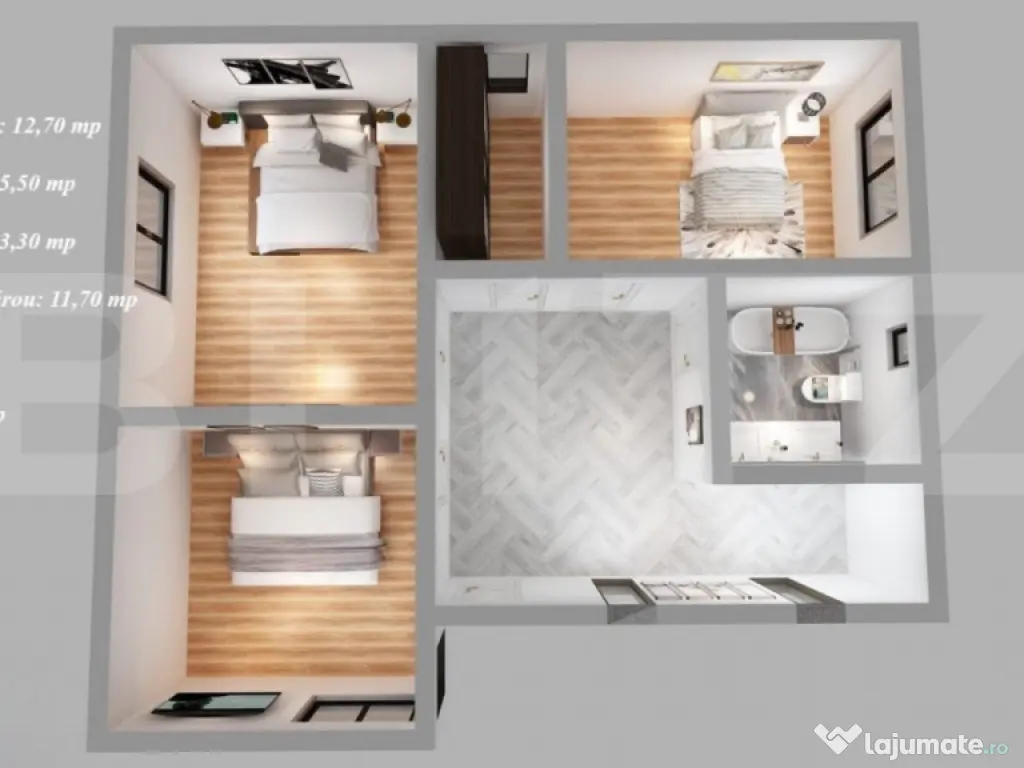 Casa P+1 la rosu, 4 camere, 135 mp, zona Dumbrava