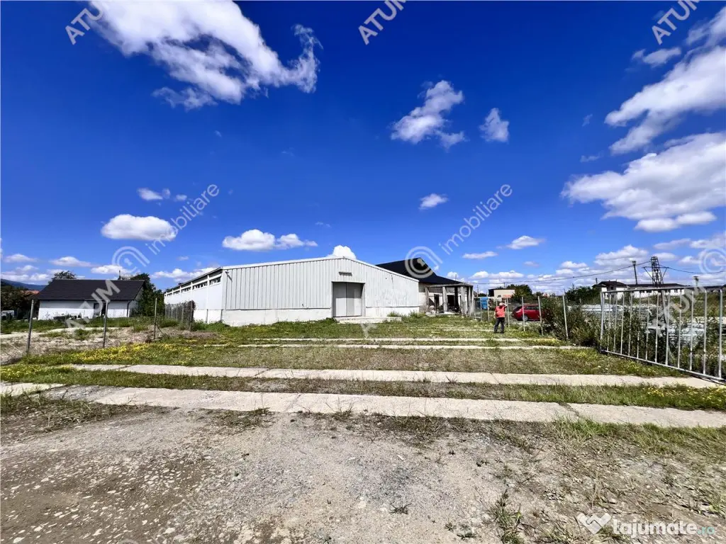 Hala de 918 mp utili si teren de 2400 mp cu acces de tir in 