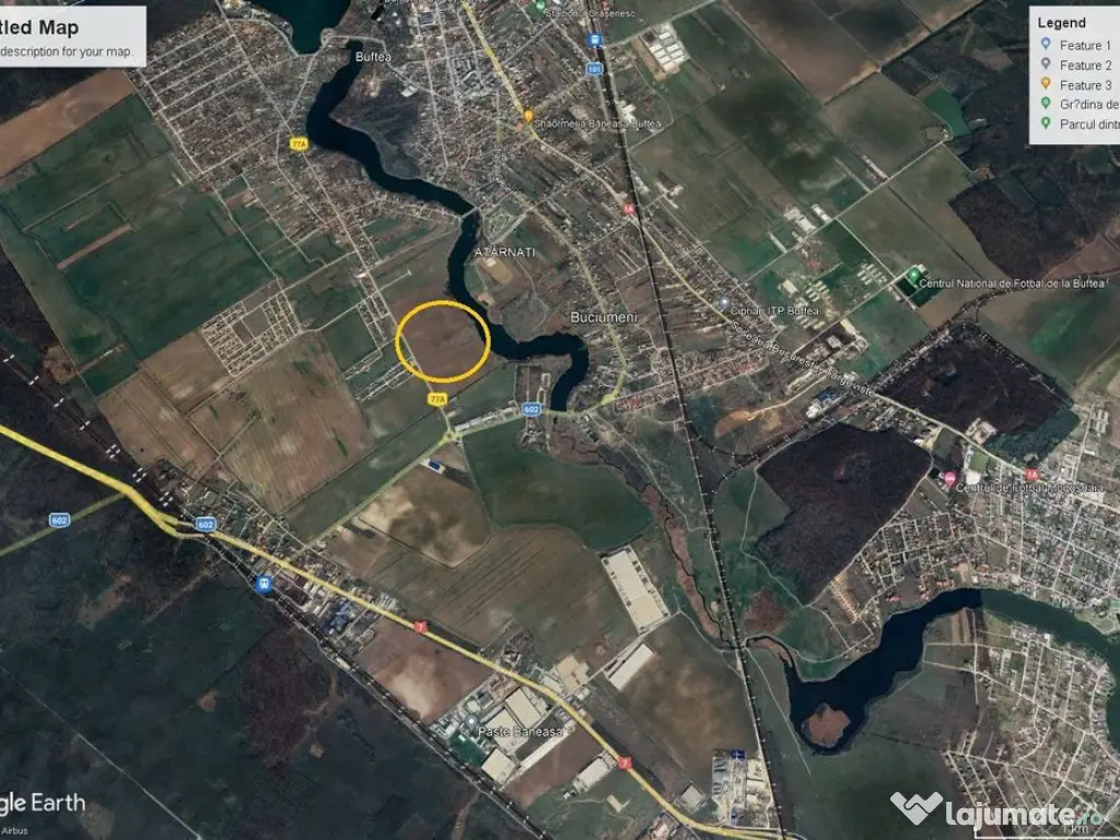 Terren intravilan rezidential Buftera