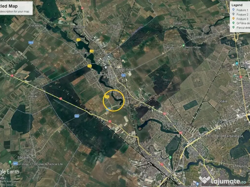 Terren intravilan rezidential Buftera