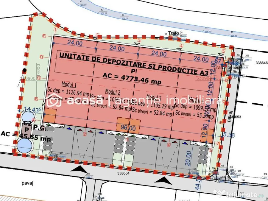 4646 mp - Hala industriala de inchiriat in Parc Industria... 