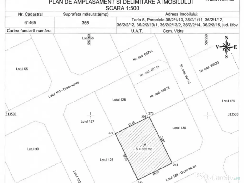 BERCENI-VIDRA, 3 LOTURI-1032 MP! 