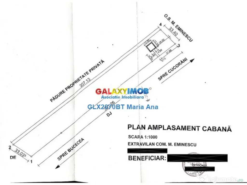 Teren Padure 6.500 mp., la strada, zona Cucorani!