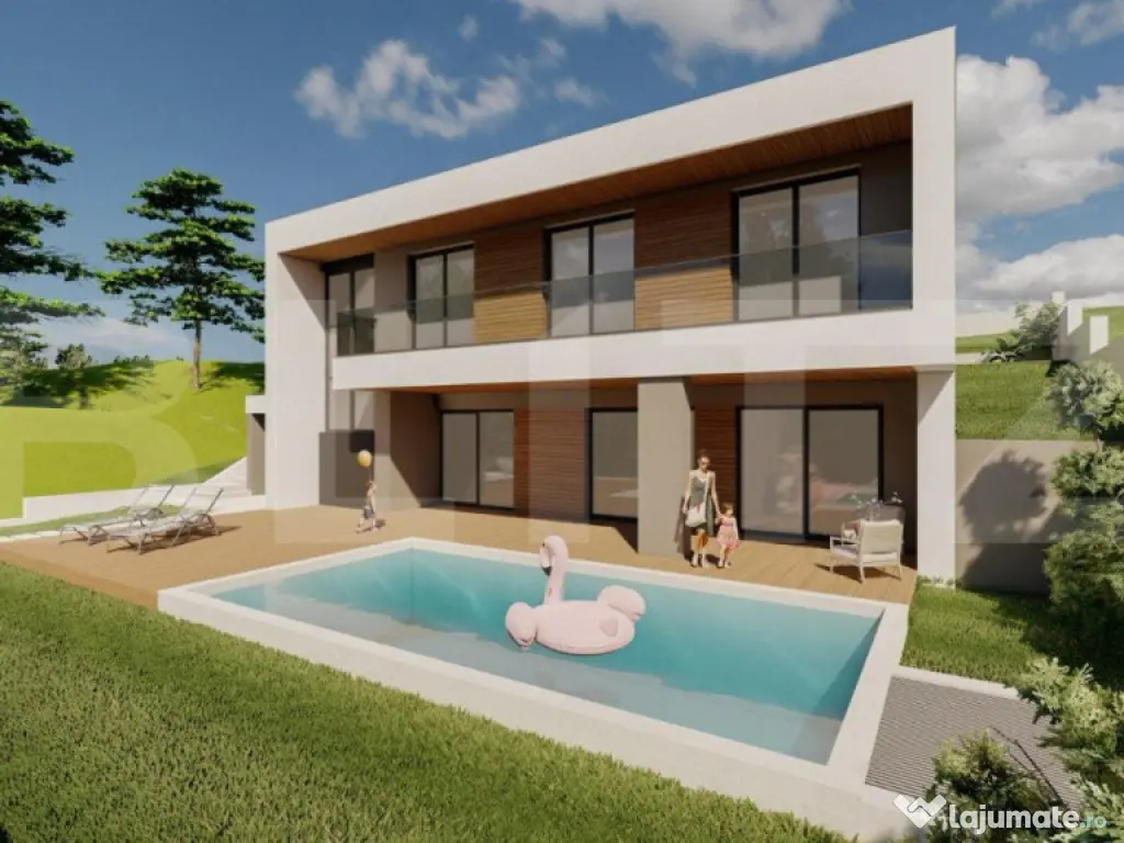 Casa moderna, 4 camere, 115 mp