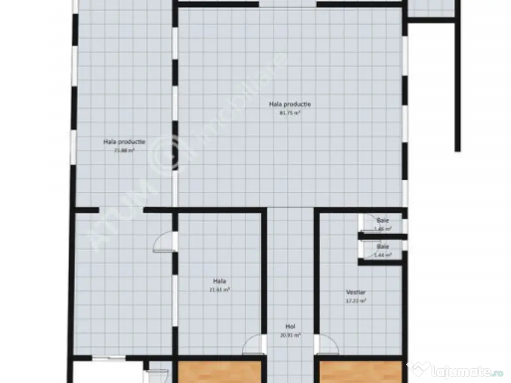 Spatiu industrial cu 2 hale si anexe teren 2543 in Hamba jud
