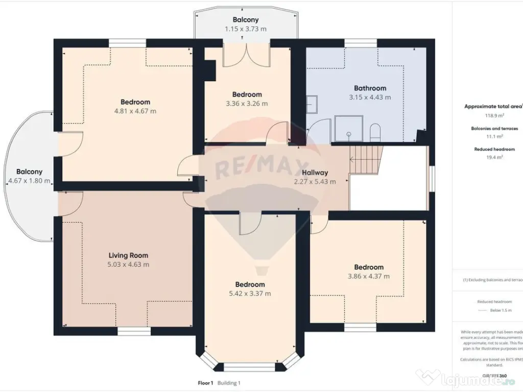 Vilă în zona Glăjărie, 10 camere, Sp + E + M, teren 2...