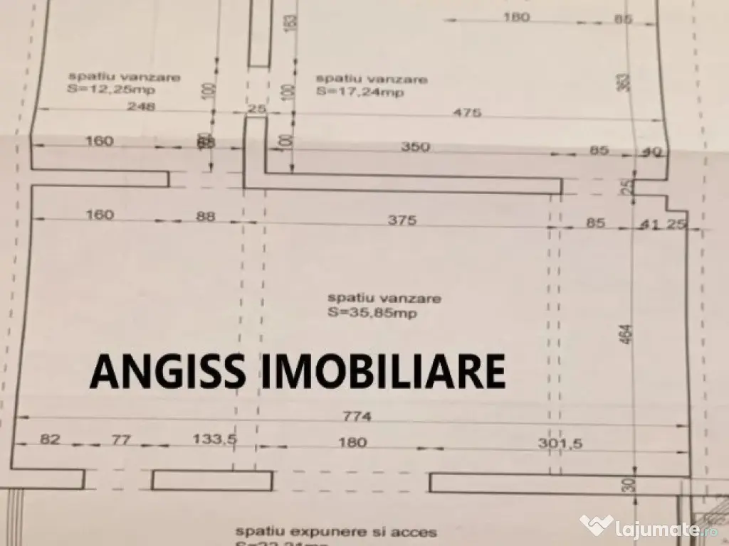 Inchiriem spatiu str Isaccei 60mp 