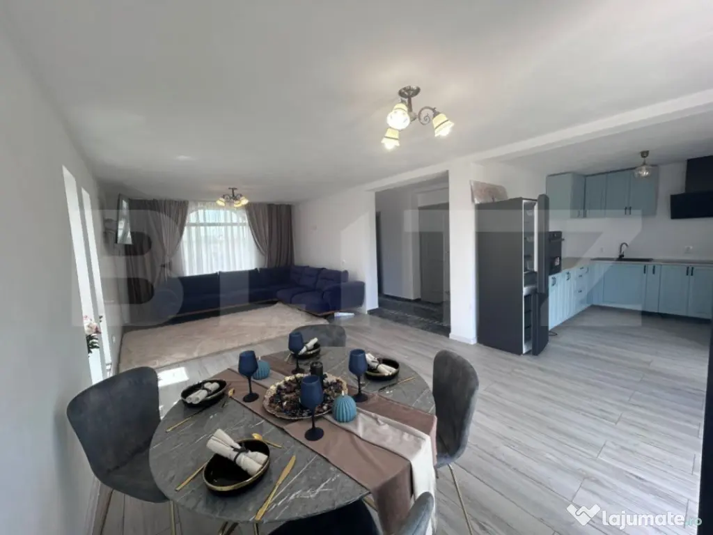 Casa de inchiriat, cu 4 camere, 120 mp utili si 500 mp de te