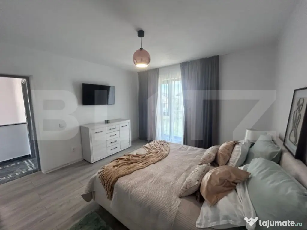 Casa de inchiriat, cu 4 camere, 120 mp utili si 500 mp de te