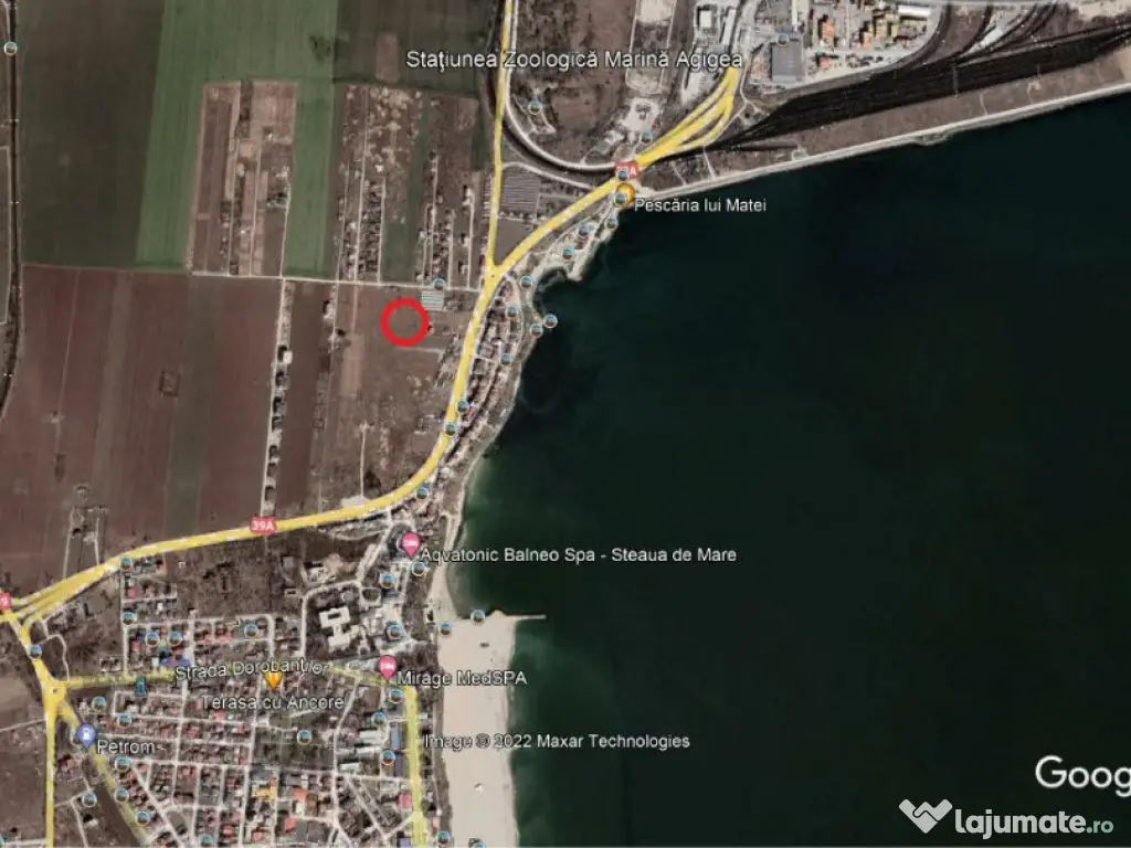 Teren de vanzare zona Golful Pescarului Agigea 