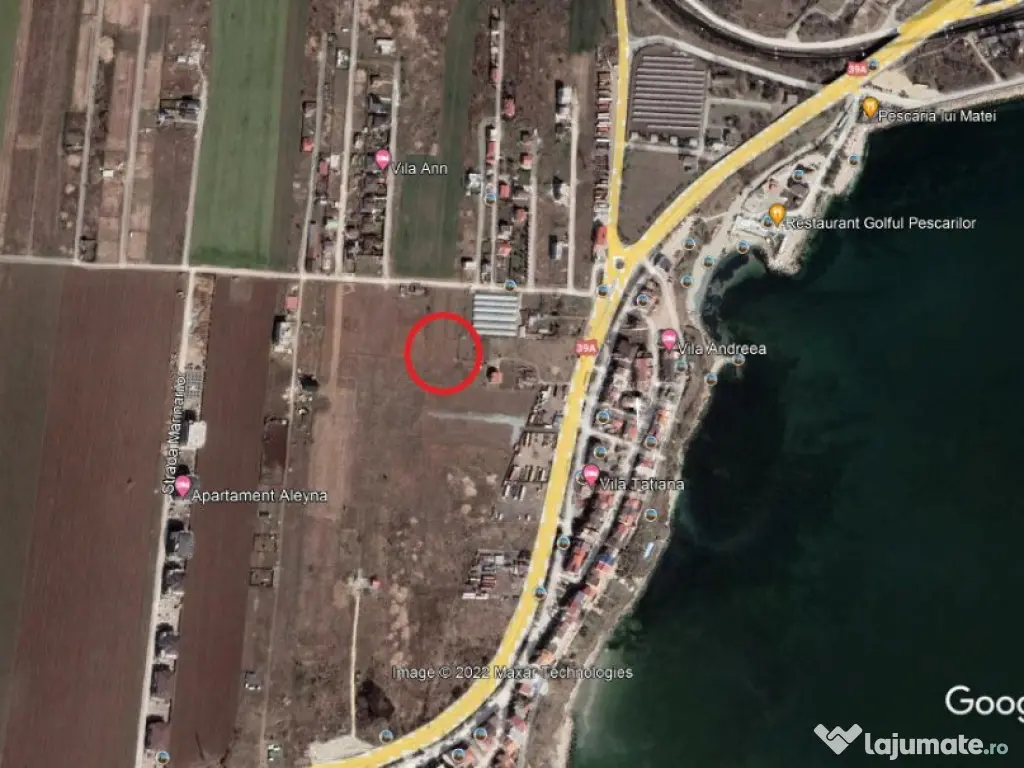 Teren de vanzare zona Golful Pescarului Agigea 