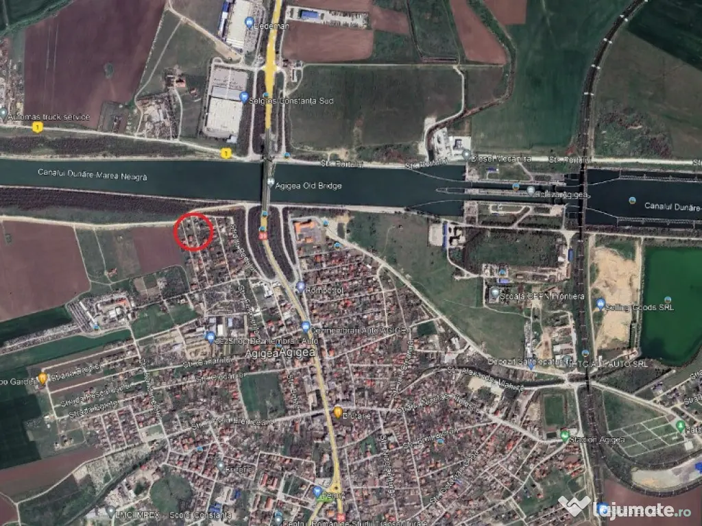 Teren de vanzare in Agigea zona pod cartier nou 