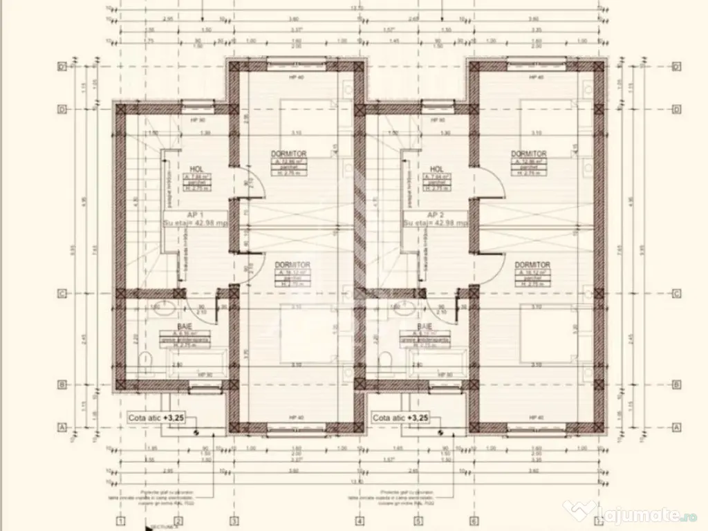 Case insiruite cu 3 camere, bucatarie inchisa, toate util... 