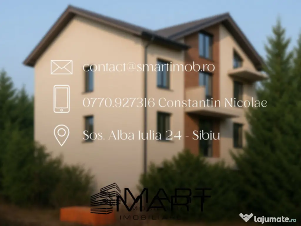 Apartament 3 camere 62mp etaj 1 cartier Davinci Cristian