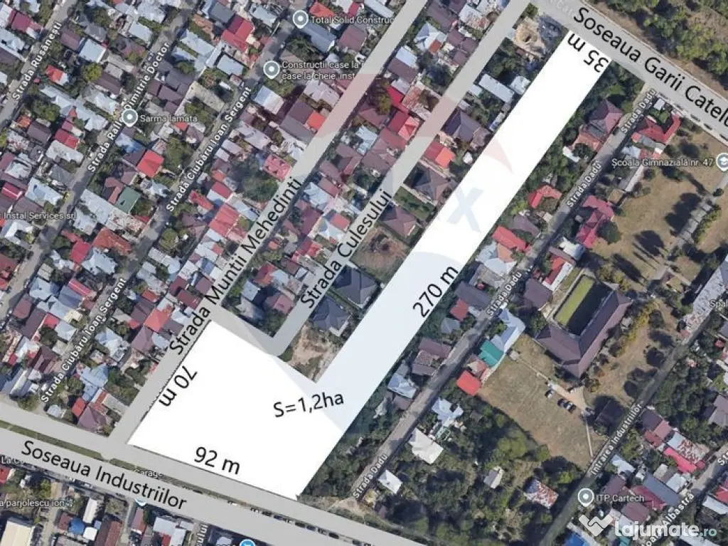 Teren constructii, 11923 mp, Soseaua Garii Catelu