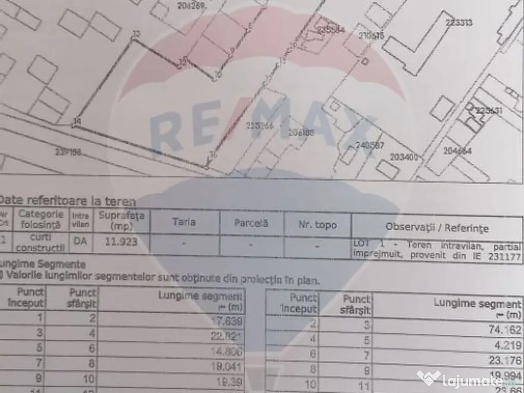 Teren constructii, 11923 mp, Soseaua Garii Catelu 