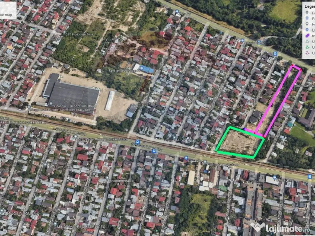 Teren constructii, 11923 mp, Soseaua Garii Catelu 