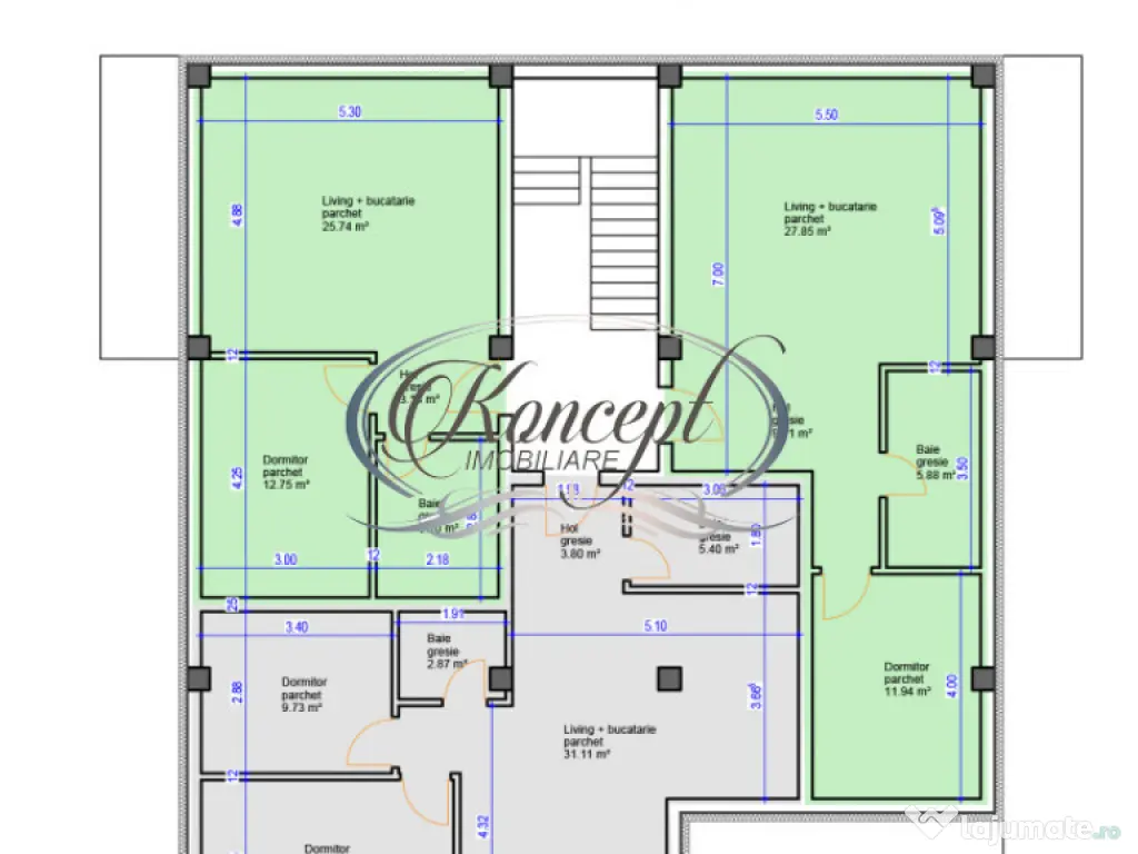 Penthouse pe str. Sub Cetate, TVA si finisaje incluse in pre 