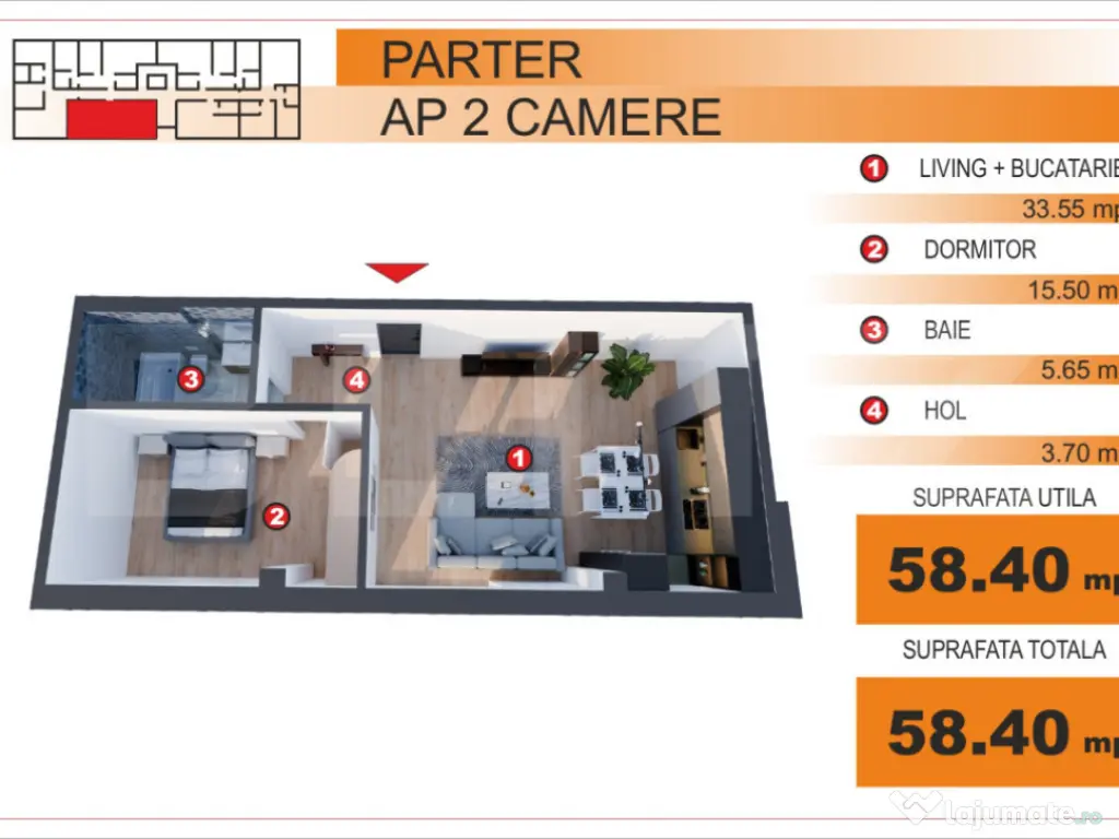 Comision 0%! Apartament 2 camere, EXCLUSIV in Blitz, zona Im