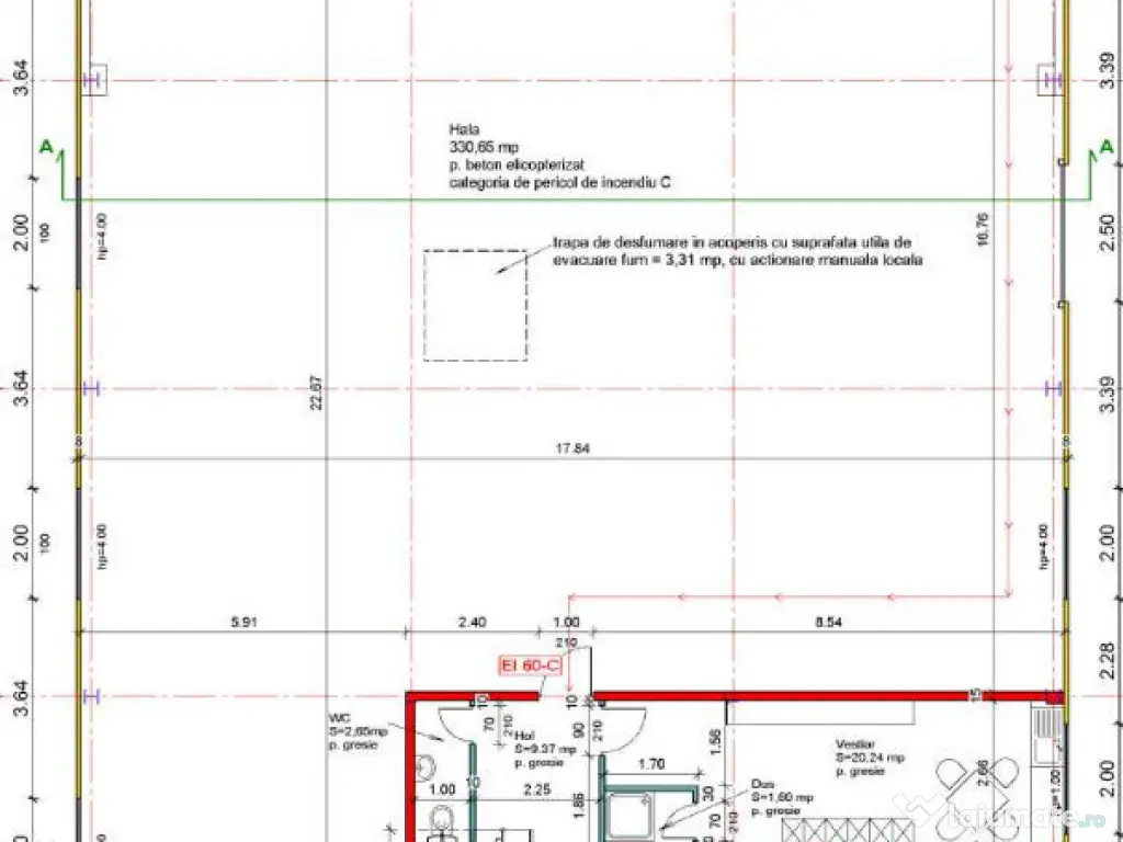 Hala clasa, pentru inchiriat, zona industriala Floresti