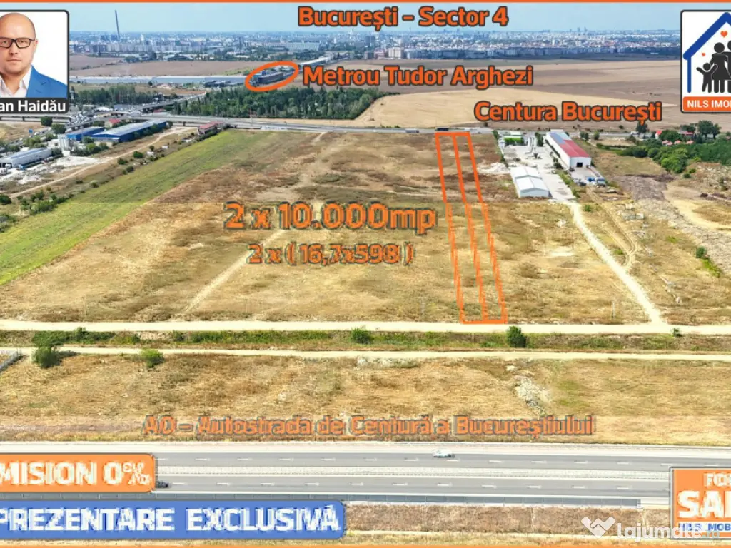 Teren 20k mp intravilan situat intre centura si A0 - Berceni 