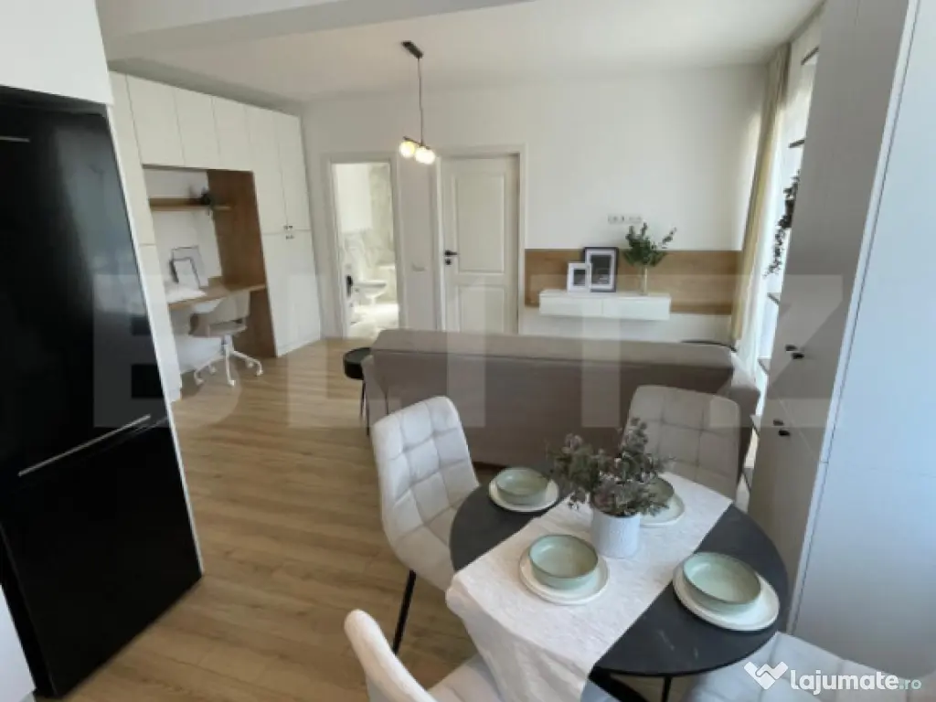 Apartament mobilat si utilat, incalzire in pardoseala, garaj