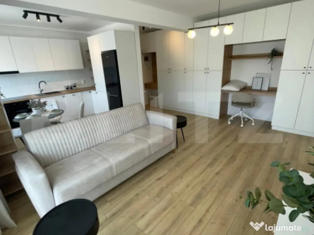 Apartament mobilat si utilat, incalzire in pardoseala, garaj