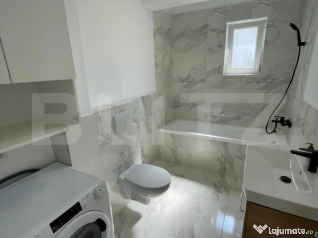 Apartament mobilat si utilat, incalzire in pardoseala, garaj