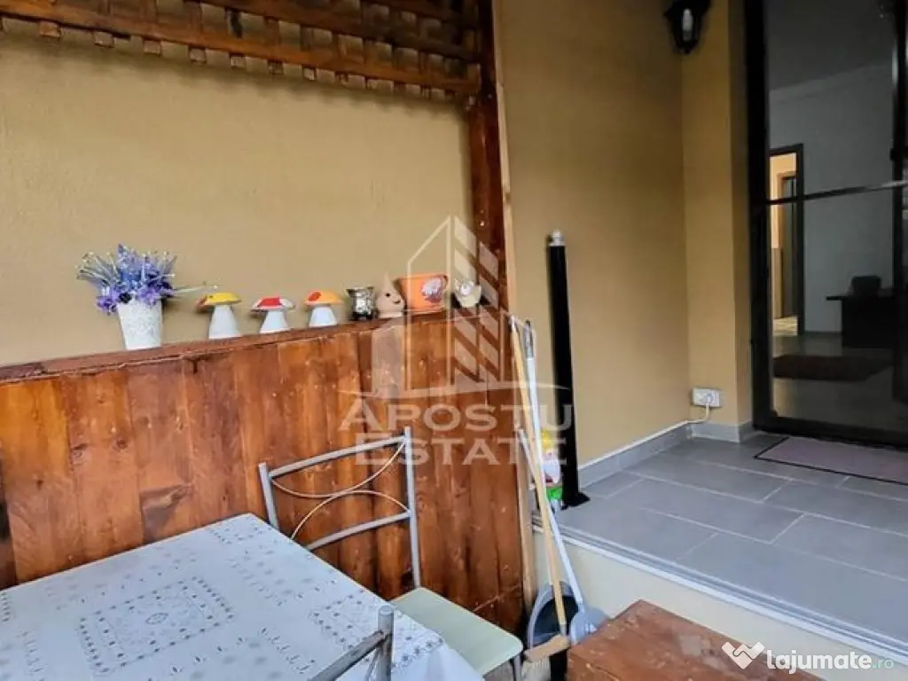 Apartament cu o camera, centrala proprie, terasa, Giroc