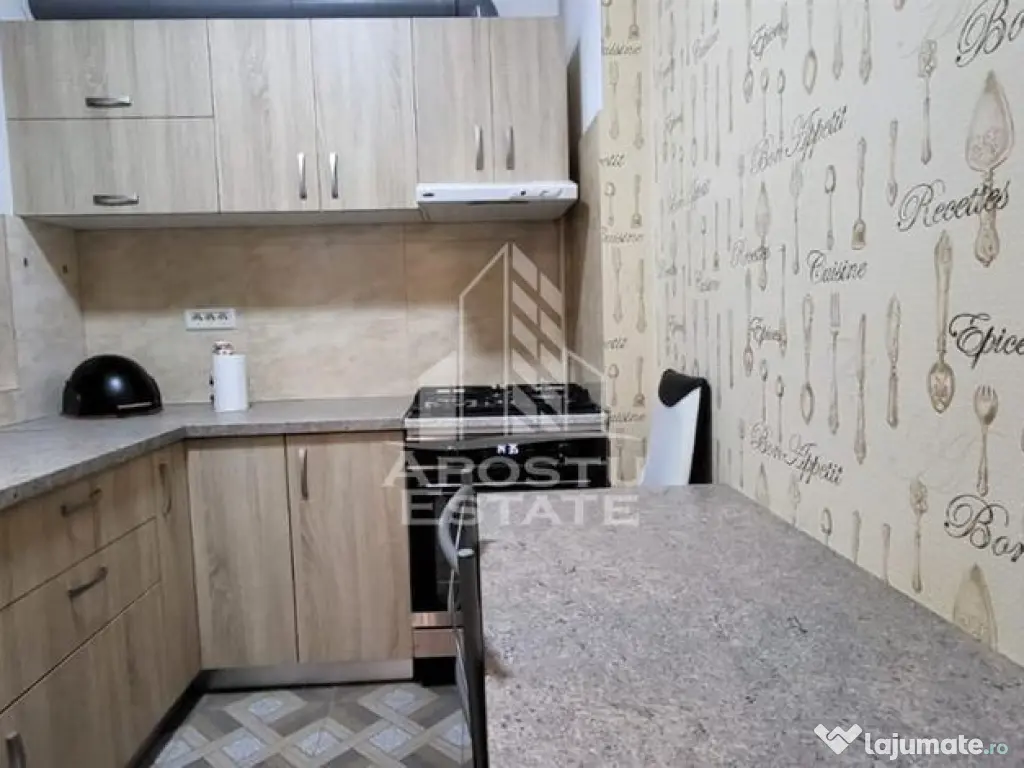 Apartament cu o camera, centrala proprie, terasa, Giroc