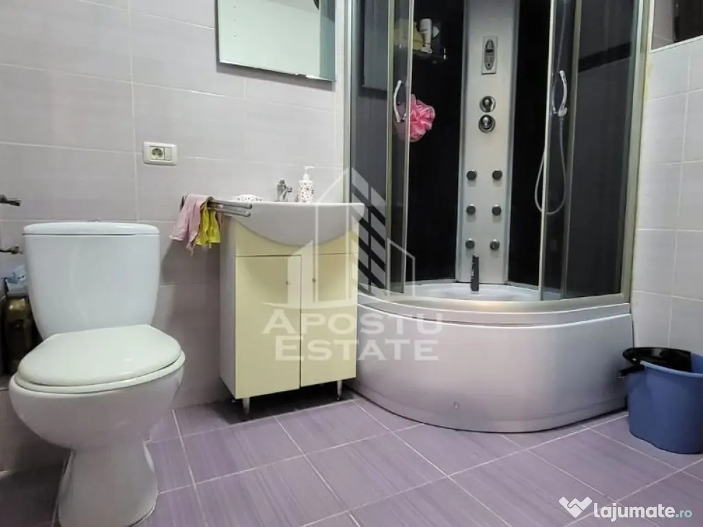 Apartament cu o camera, centrala proprie, terasa, Giroc