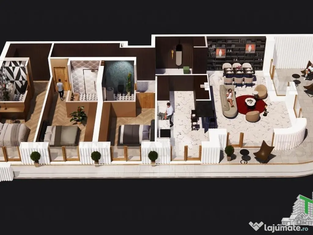 Apartament superb cu 3 camere de in zona Pipera 