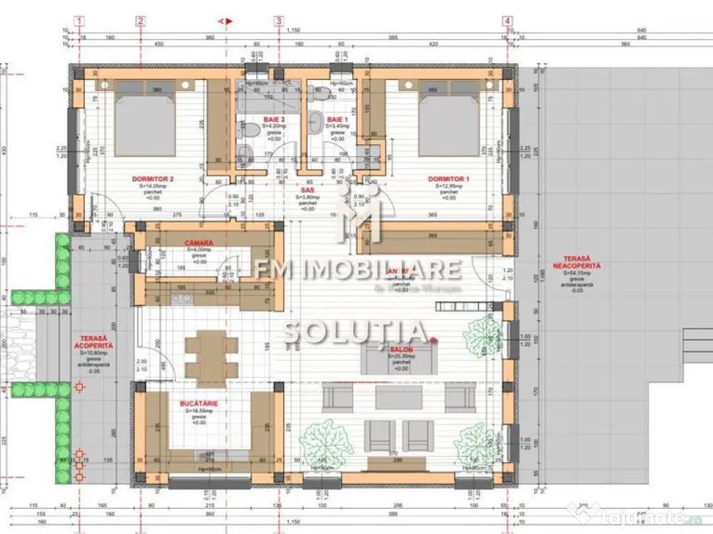 Casă nouă, semifinisată, 12 ari teren, Tăuții Măghe... 