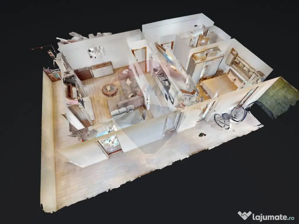 2 camere | Etaj 1 | Decomandat | 62 mp | Terasă 23 mp | ...