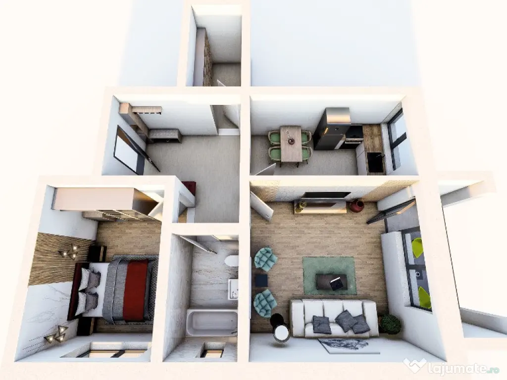 Apartament Cu 2 Camere 60mp/Dezvoltator 