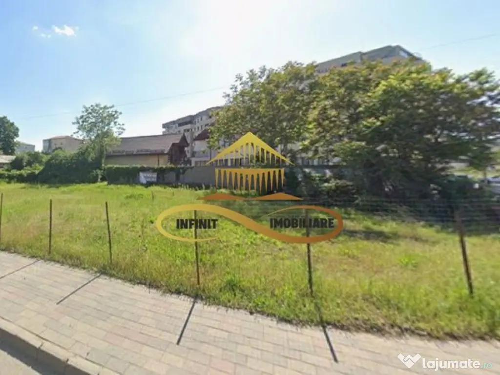 Teren intravilan in Bacau cu dublu front stradal dezvolta... 