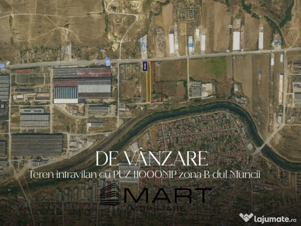 Teren intravilan 10800mp Blv. Muncii